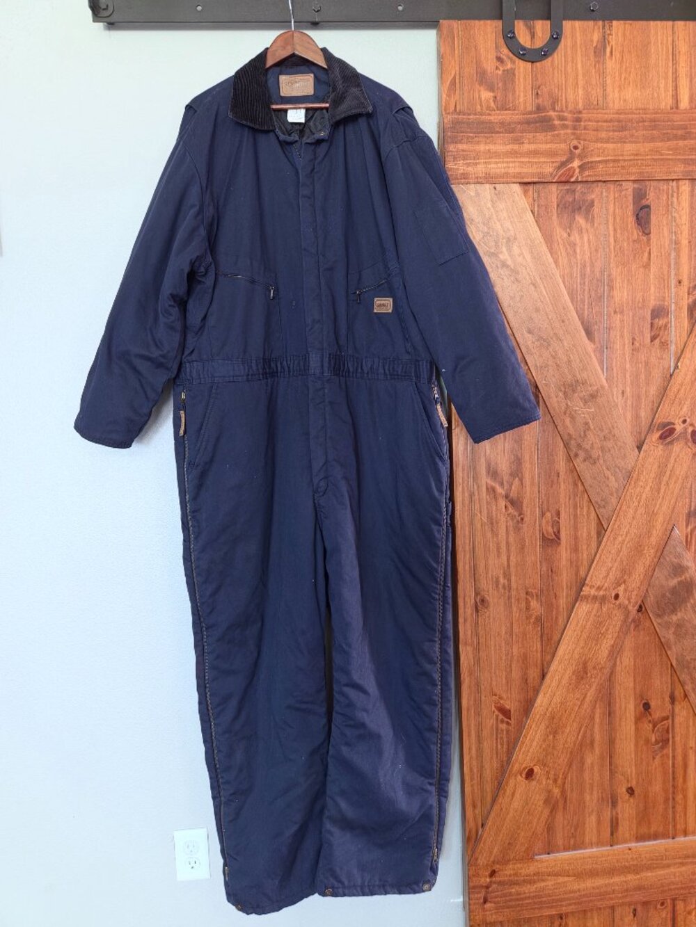 C. E. Schmidt Workwear, Men’s 3XL, Vintage Navy Insulated Coveralls. Quilted.